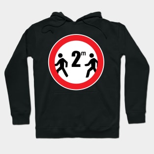 Social Distancing Traffic Sign Hoodie